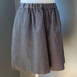 Madewell Black & Gold Patterned Women's Skirt